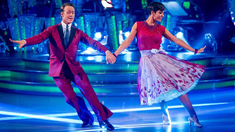 Kevin Clifton and Frankie Bridge in 2014