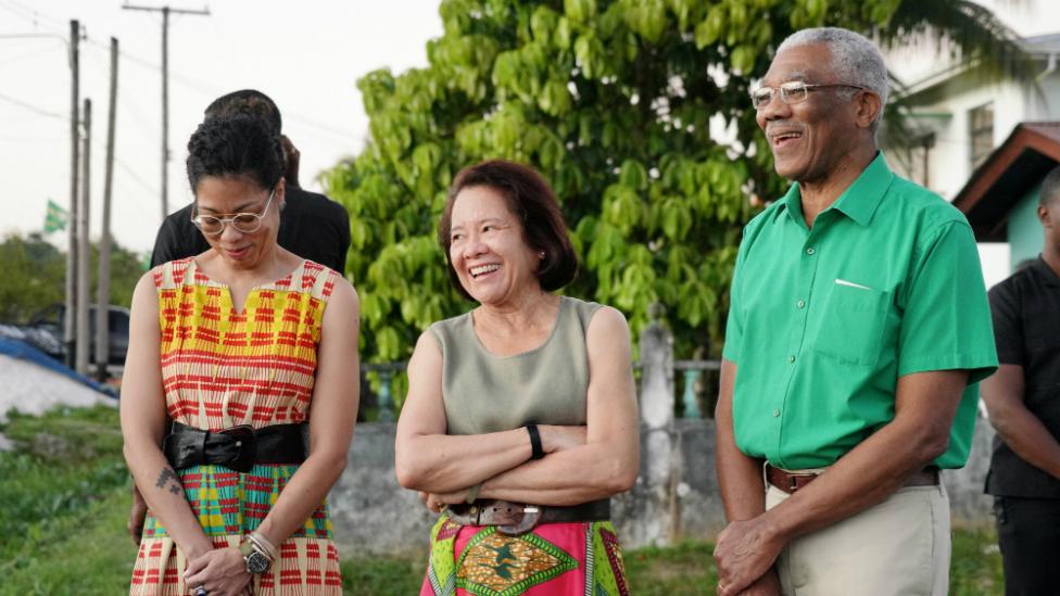 President David Granger and family