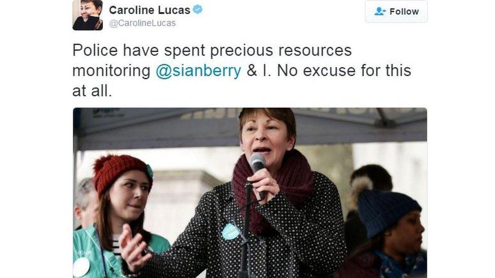 Caroline Lucas tweet