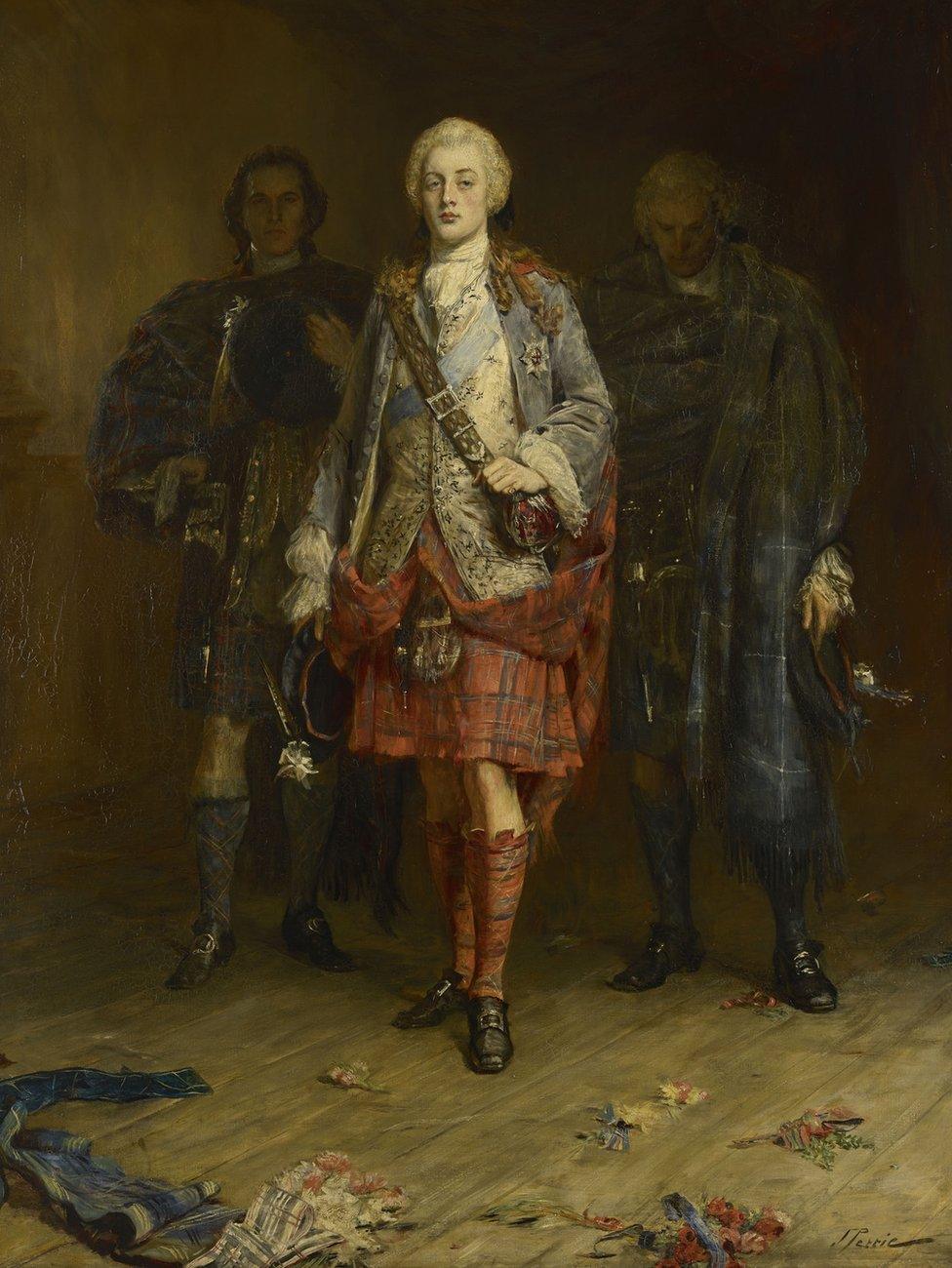 John Pettie, Bonnie Prince Charlie Entering the Ballroom at Holyroodhouse, before 30 Apr 1892.jpg