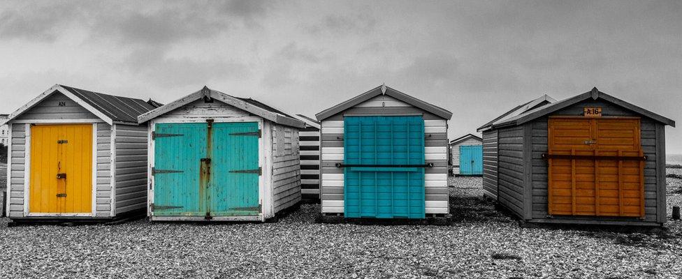 Beach huts