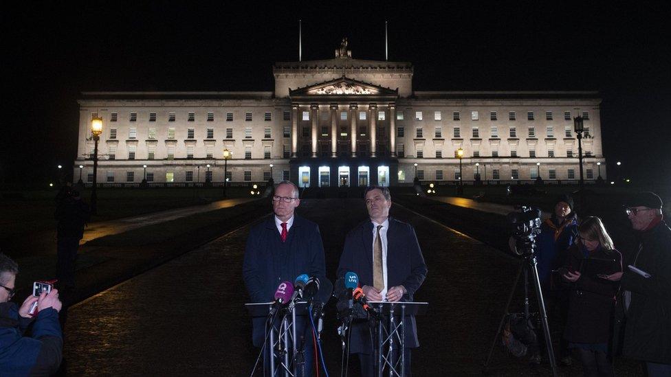 Simon Coveney and Julian Smith