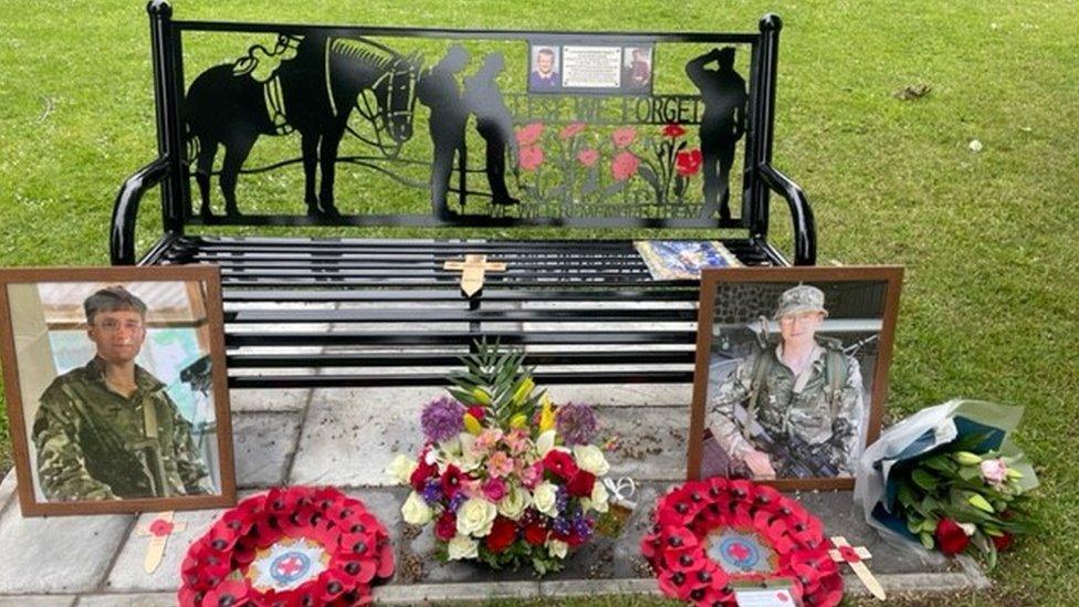 Bench in memory of Mathew Talbot