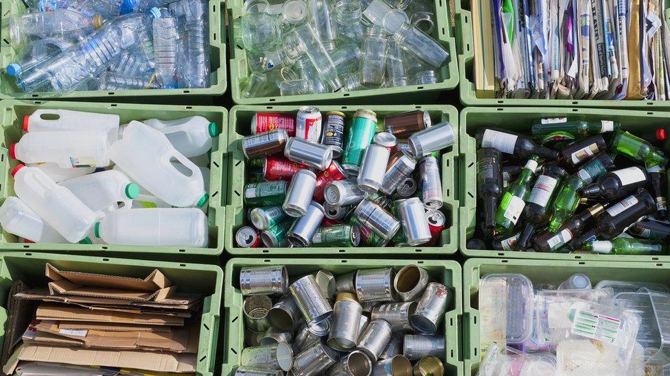 Conwy council said it was targeting the "few" households that were not recycling