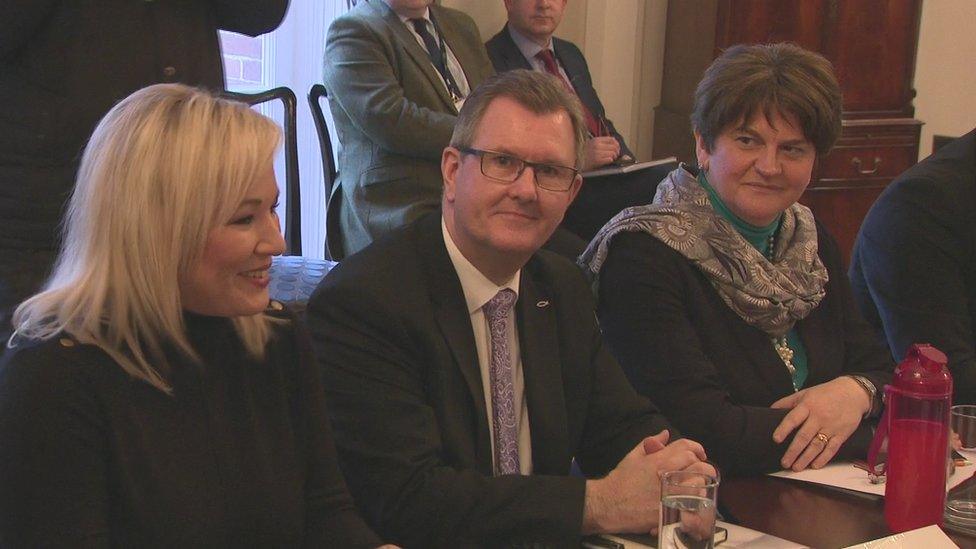 DUP at Stormont Castle for talks