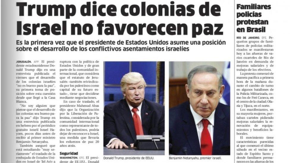 Alec baldwin s trump act fools newspaper bbc news