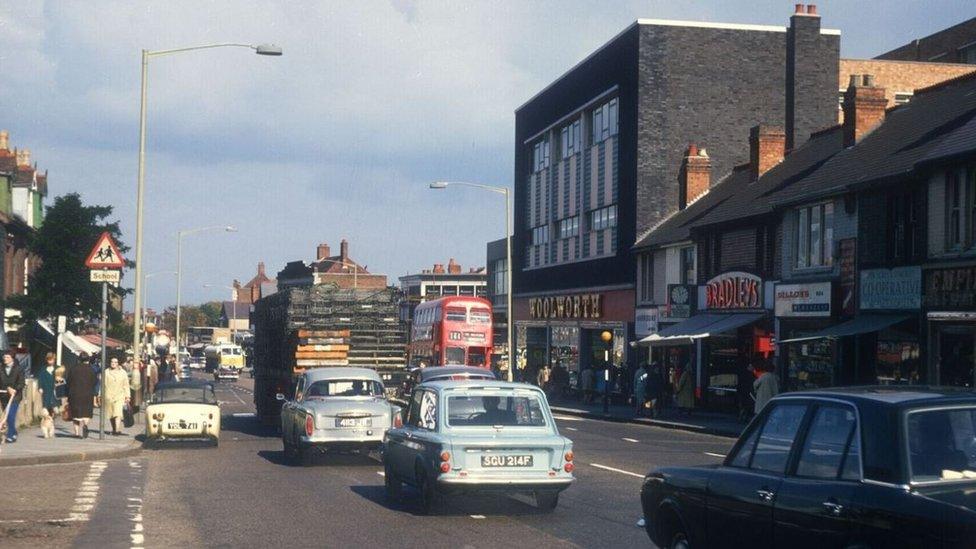 Northfield stores in Bristol Road South in 1968