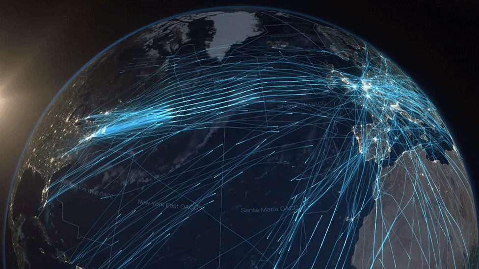 Flight tracks