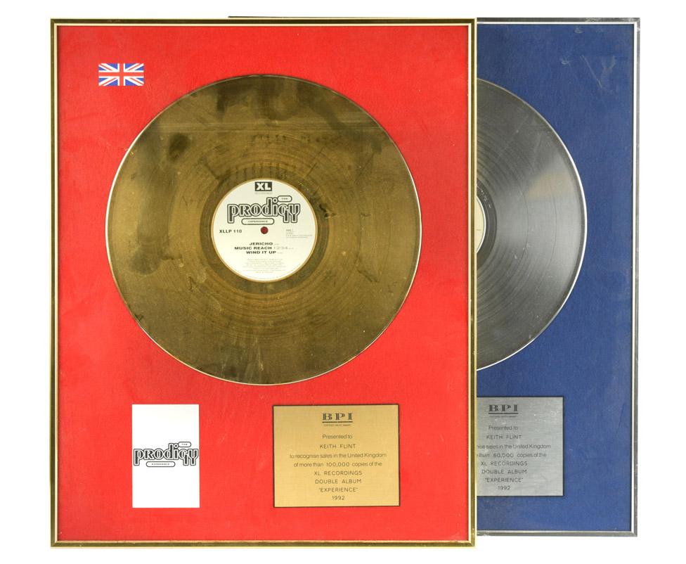 Keith Flint's gold discs