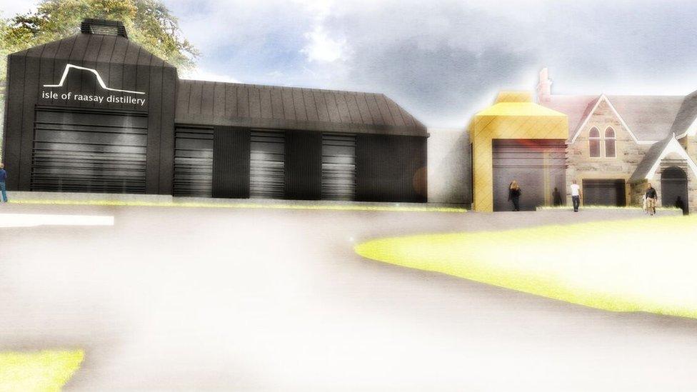 Visualisation of Raasay distillery