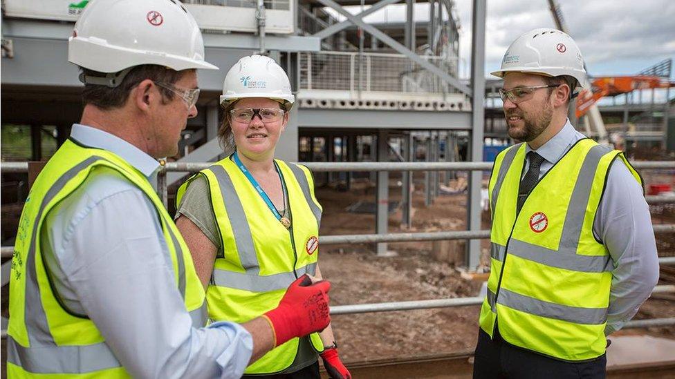 Interserve staff at a construction site