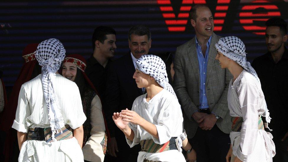 Prince William in the West Bank