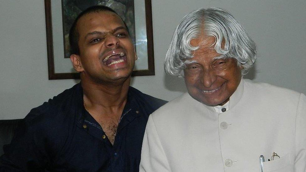 Siddharth Jaykumar (left) says Dr Kalam "taught him to be a good human being"