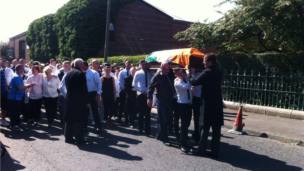 Hundreds of people packed into St Matthew's Church in Bryson Street in Belfast