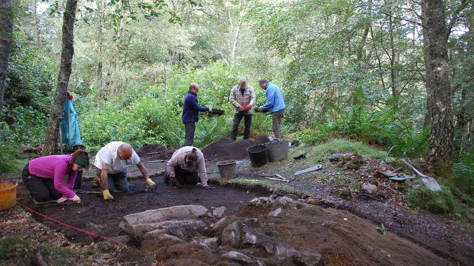 Archaeological excavation at King's Seat Hillfort