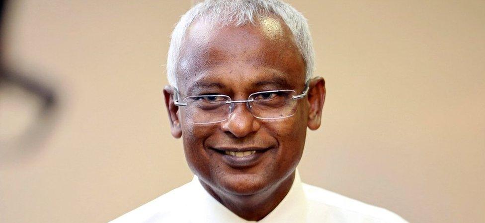 Maldivian joint opposition presidential candidate Mohamed Solih