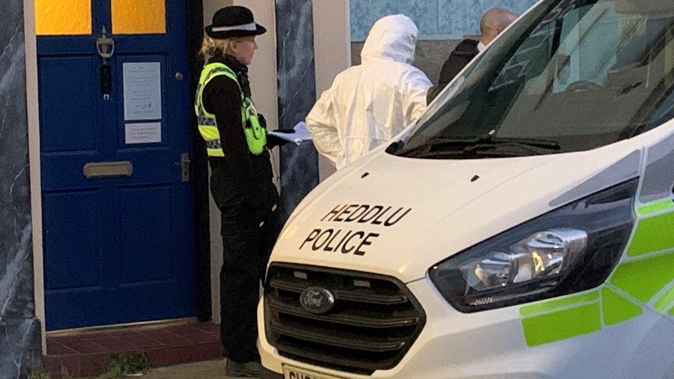 Police were called to Upper Market Street in Haverfordwest on Wednesday evening