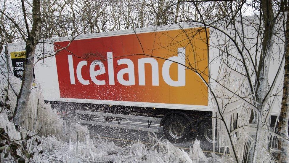 Iceland lorry