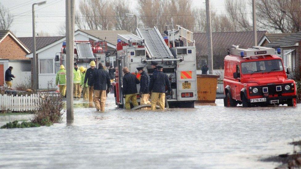 Flooding in Towyn