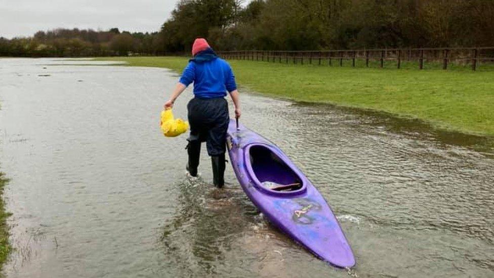 Flooded field