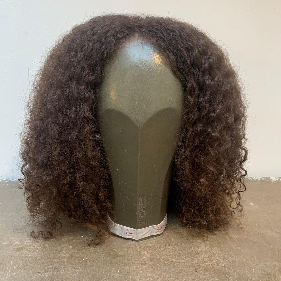 One of the two wigs created from Afro hair donations in The Little Princess Trust's trials.