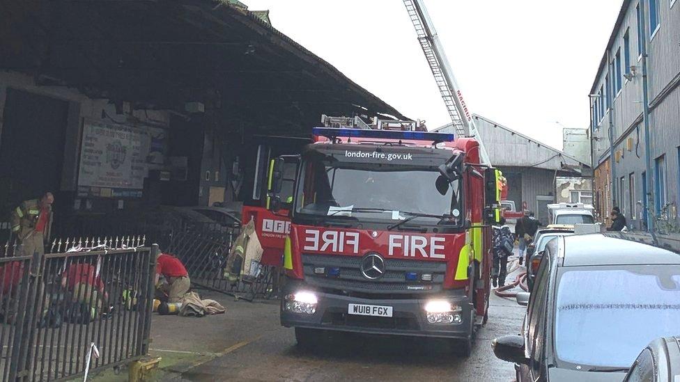 Fire brigade in Dagenham