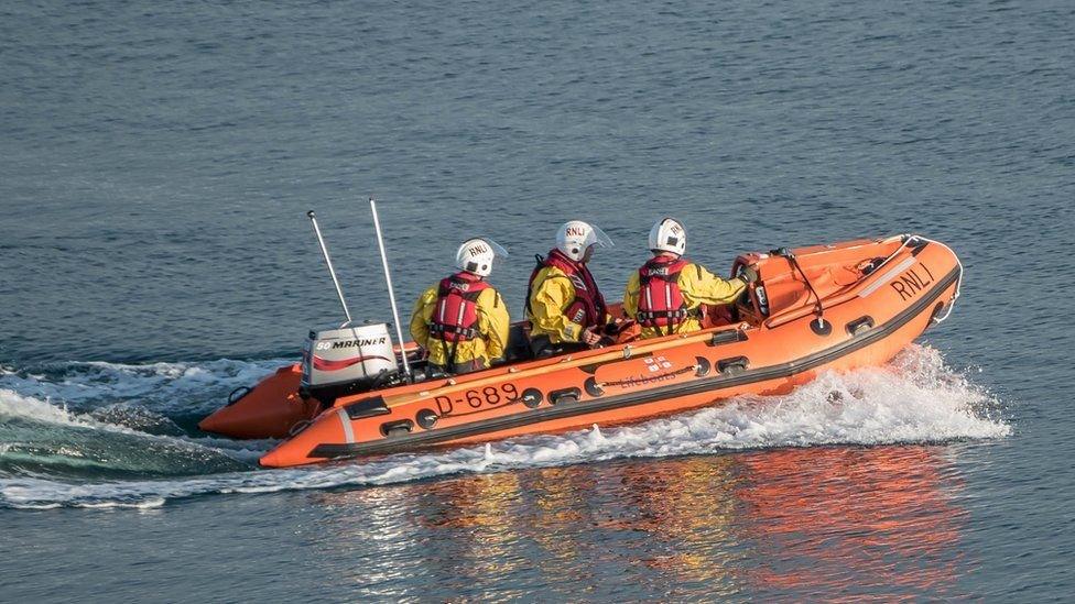 An RNLI crew