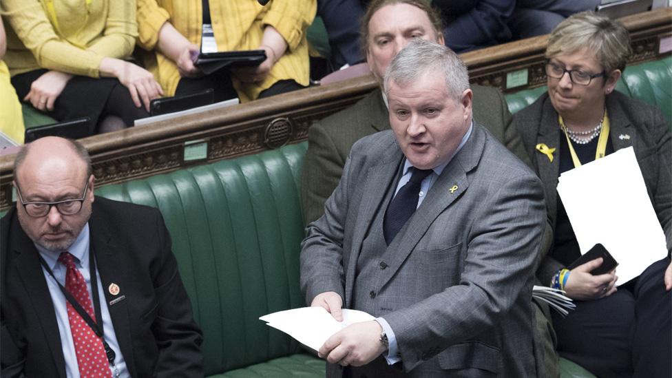 The SNP's Westminster leader Ian Blackford during Prime Minister's Questions