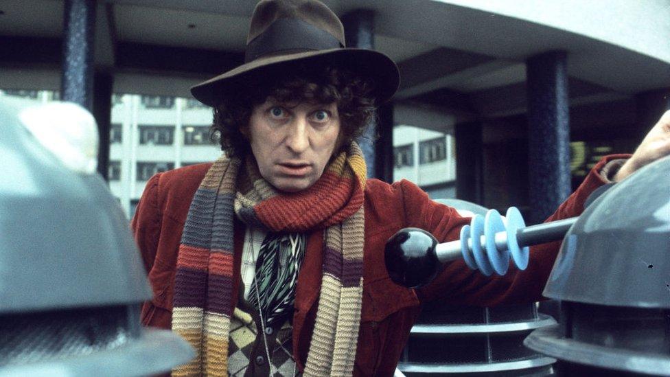 Tom Baker and the Daleks