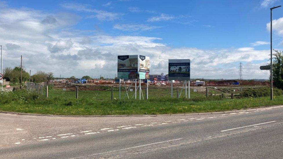 The Strawbery Grange site near Bridgwater