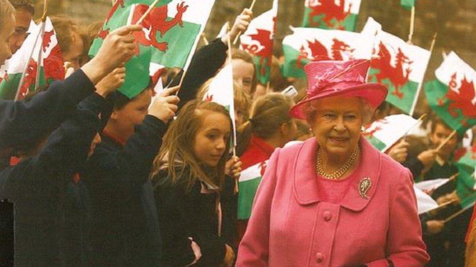 The Queen visited Caernarfon Castle in Gwynedd in 2010