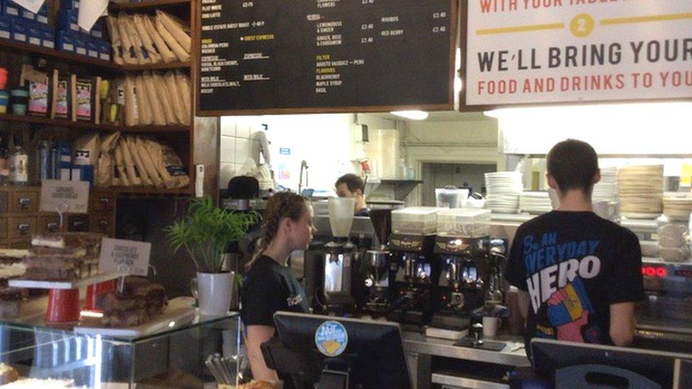 Baristas at Boston Tea Party