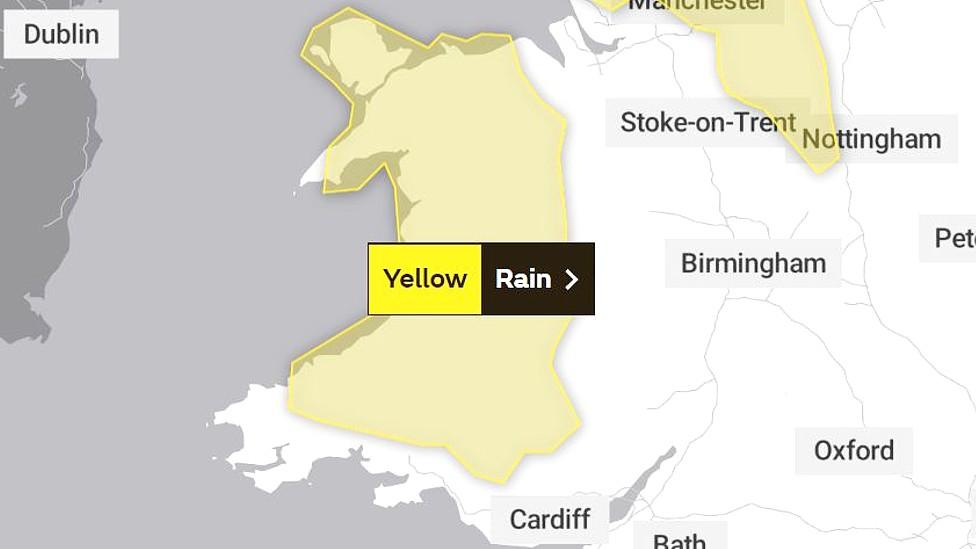 Weather warning map