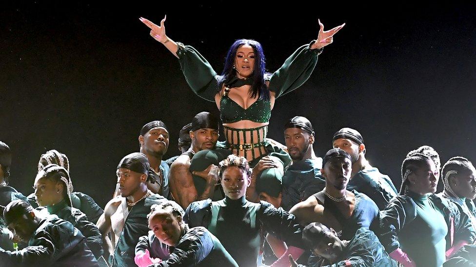 Cardi B performing live