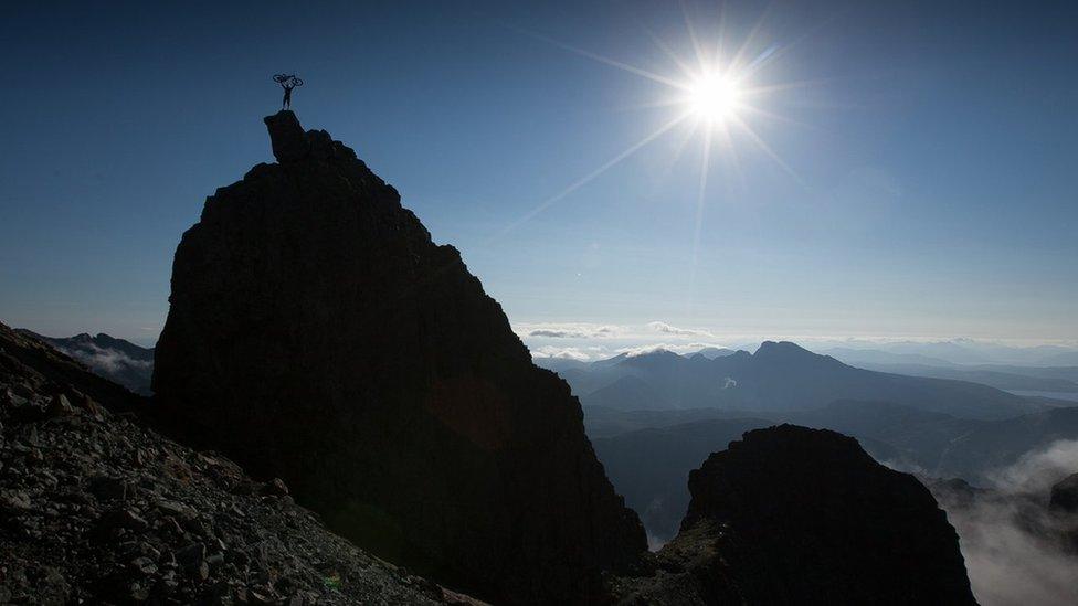 Danny Macaskill on Skye Ridge