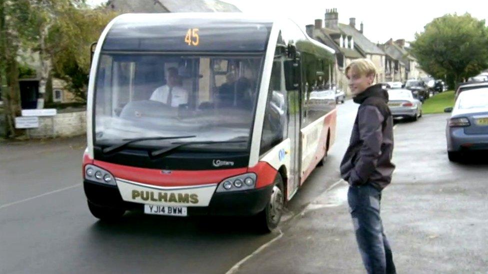 Bus in scene from This Country