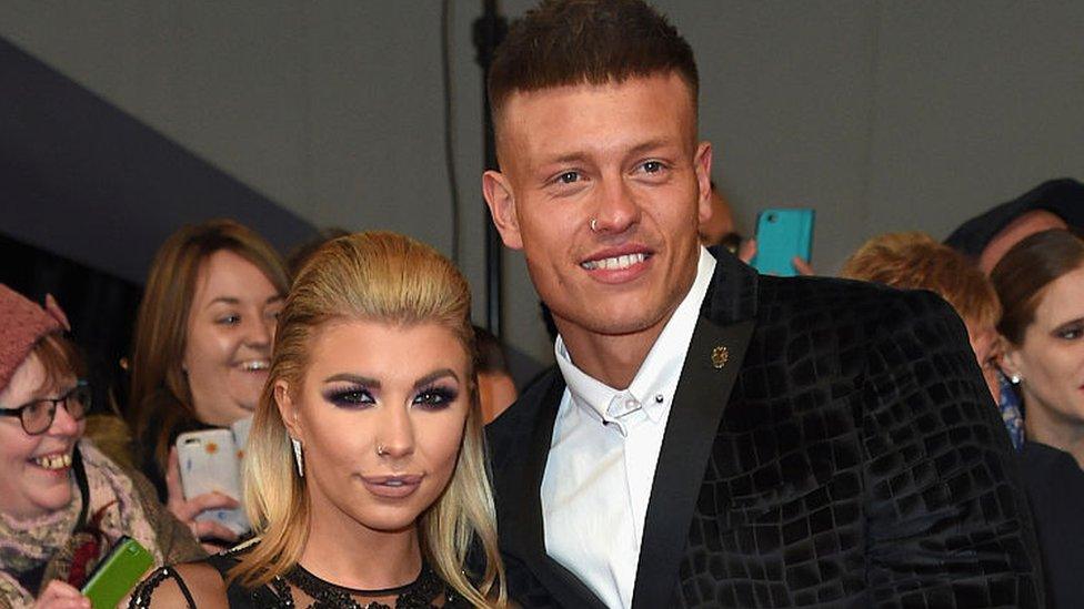 Olivia Buckland and Alex Bowen at the National Television Awards 2017