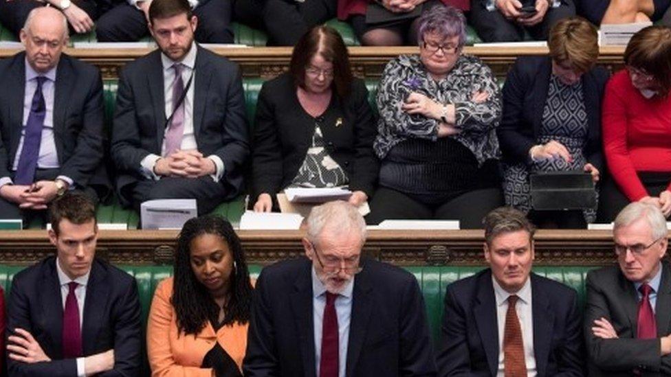 Jeremy Corbyn speaking in the Commons