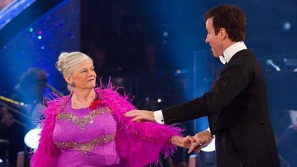 Ann Widdecombe on Strictly Come Dancing in 2010