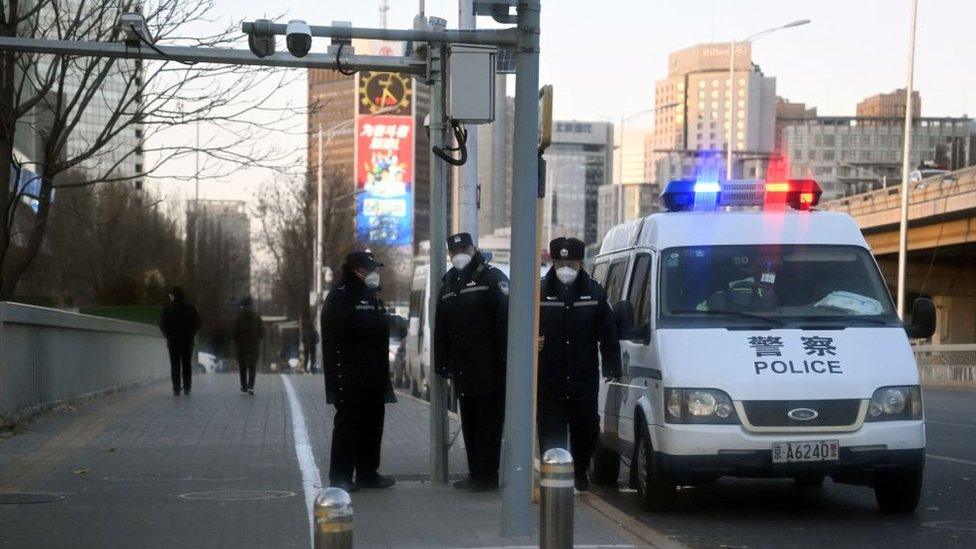 police in beijing on tuesday 29/11