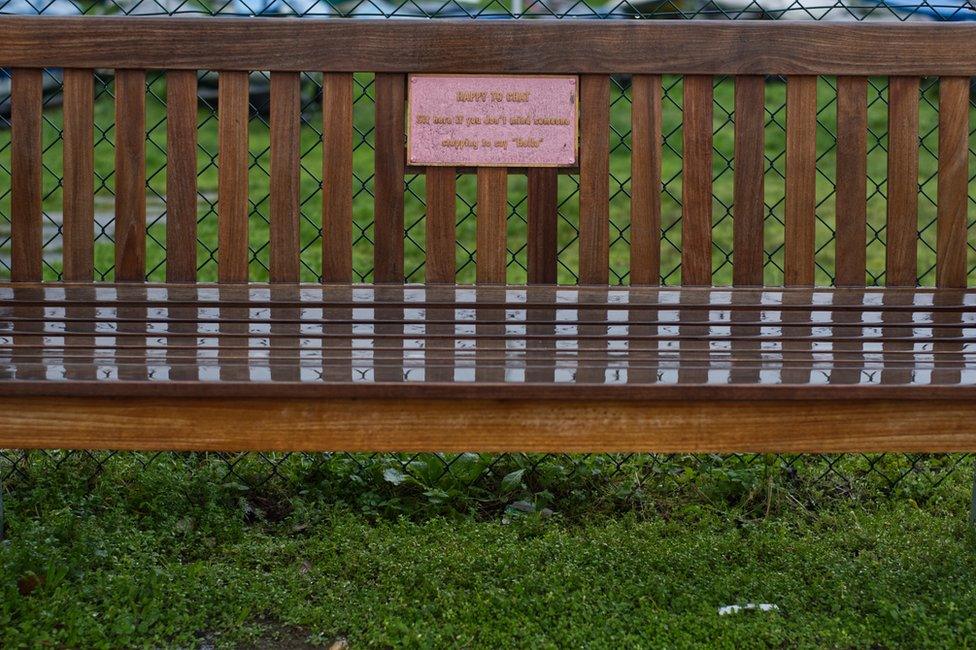 A bench in Harwich