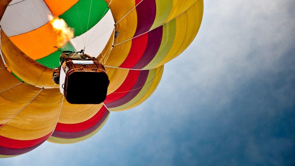 Stock hot air balloon image