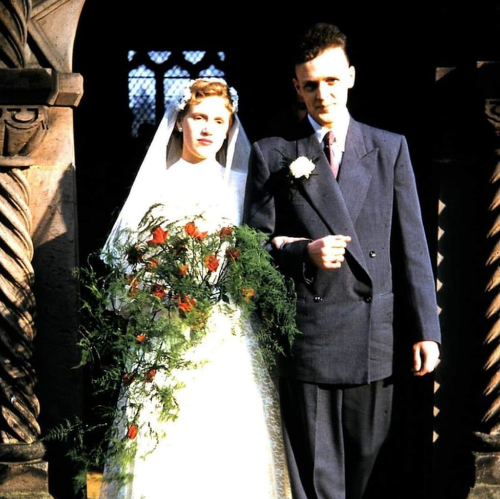 Rex and Selina Taylor on their wedding day