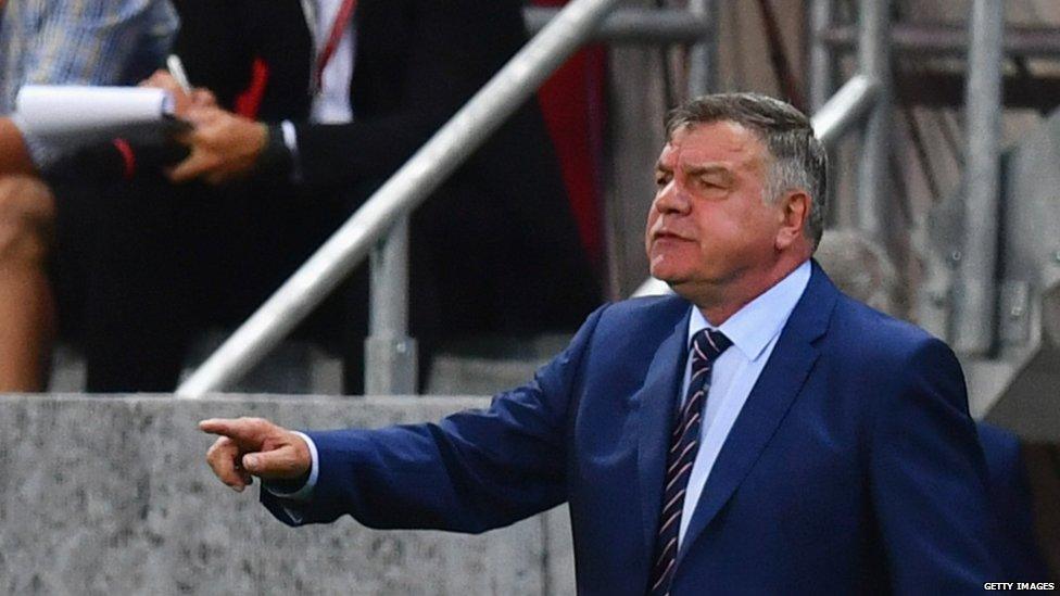 Sam Allardyce managing England