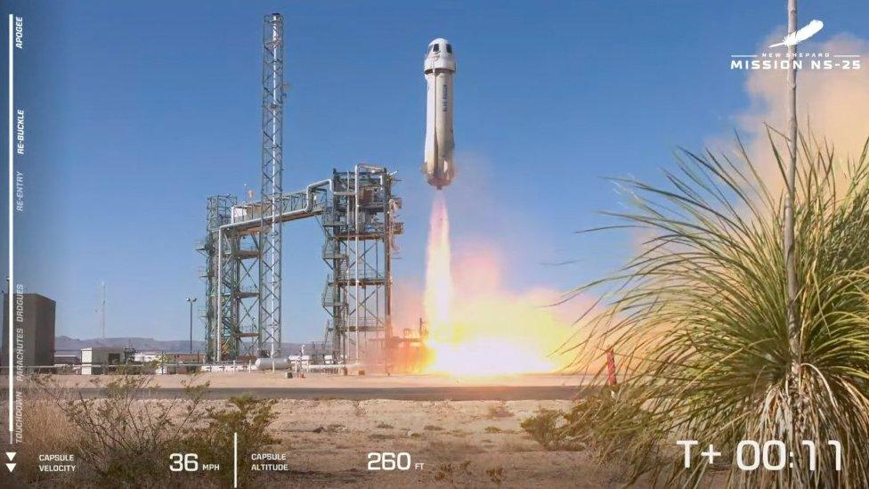 Blue origin blast off