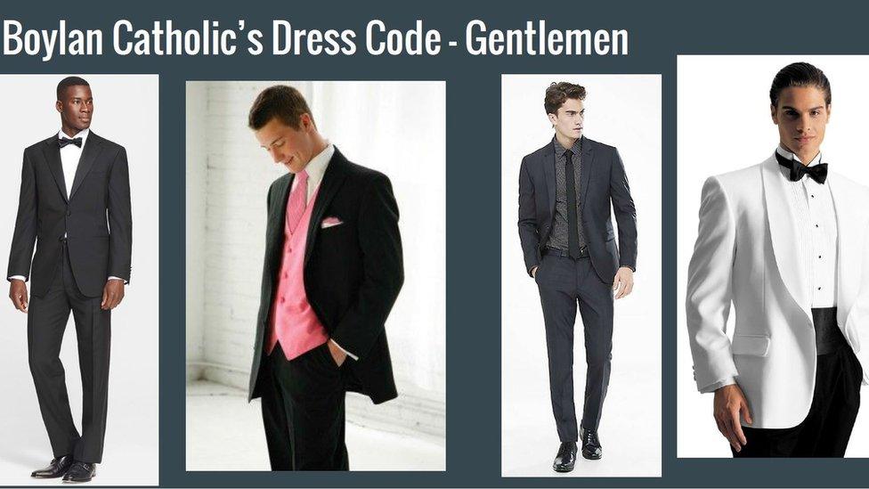 Dress code for the gents.