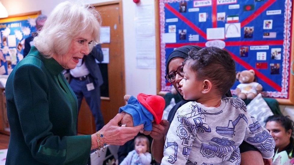 Camilla, the Queen Consort, at the nursery