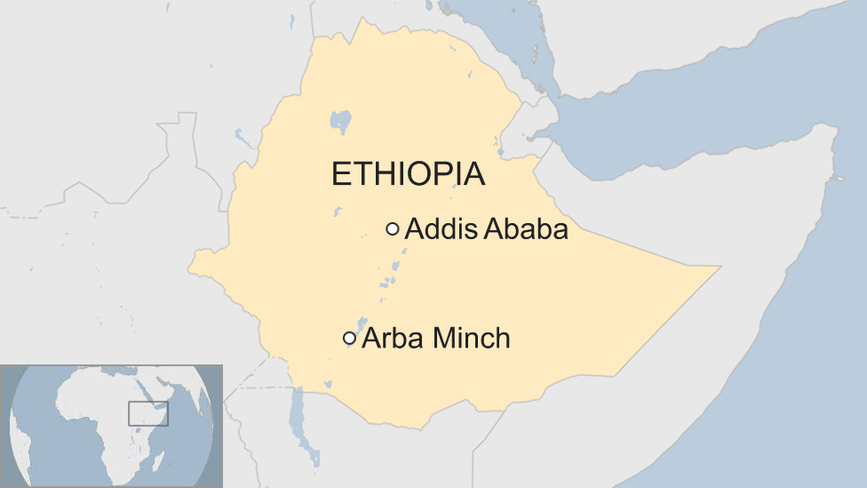 Map of Ethiopia