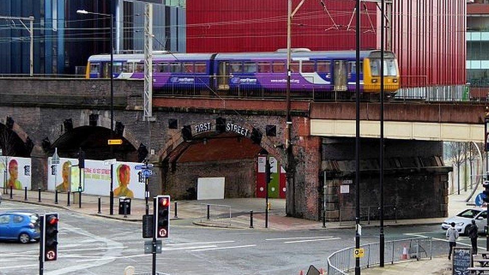 Railway arches on Whitworth Street West