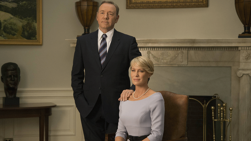 Kevin Spacey and Robin Wright in House of Cards